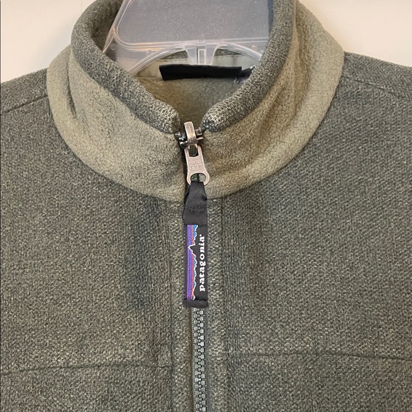 Patagonia Synchilla Polar Basin fleece Jacket army green women’s Sz L full zip - Picture 2 of 5